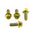 Titanium ABS Sensor Mount Bolt Kit Front & Rear Gold