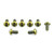 Titanium ABS Sensor Ring Mount Bolt Kit Front & Rear Gold