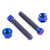 Titanium Axle Adjuster Bolt & Nut Kit M8x(1.25mm)x50mm Purple Haze
