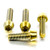 Titanium Brake & Clutch Lever Perch Pinch Bolt Kit Gold
