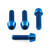 Titanium Brake & Clutch Lever Perch Pinch Bolt Kit Blue
