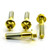 Titanium Clip-On / Handle Bar Mount Bolt Kit Gold