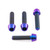 Titanium Clip-On / Handle Bar Mount Bolt Kit Purple Haze