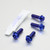 Titanium Clip-On / Handle Bar Mount Bolt Kit Race Spec Blue