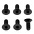 Titanium Disc Bolts M6x15mm Countersunk Pack x6 Rear Black