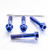 Titanium Front Axle Pinch Bolt Kit DualDrive Blue