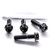 Titanium Front Axle Pinch Bolt Kit DualDrive Black