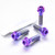 Titanium Front Axle Pinch Bolt Kit DualDrive Purple Haze