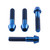 Titanium Front Axle Pinch Bolt Kit Blue