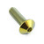 Titanium Dome Head Bolt M6x(1.00mm)x20mm (12mm O/D) Gold