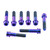Titanium Front Caliper Pinch Bolt Kit Flanged Socket Cap Race Spec Purple Haze
