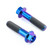 Titanium Front Brake Caliper Mount Bolt Kit Purple Haze