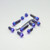 Titanium Rider & Pillion Footrest Hanger Bolt Kit Purple Haze