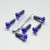 Titanium Rider & Pillion Footrest Hanger Bolt Kit Purple Haze