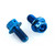 Titanium Heel Plate Bolt Kit Race Spec Blue