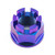 Titanium Flanged Axle Nut M18x(1.50mm) Swingarm Pivot Purple Haze
