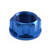 Titanium Flanged Axle Nut M20x(1.50mm) Front Wheel Blue