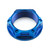 Titanium Flanged Axle Nut M25x(1.50mm) Rear Wheel Blue