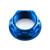 Titanium Flanged Nut M25x(1.50mm) Blue
