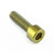 Titanium Parallel Socket Cap M6x(1.00mm)x20mm DIN 912 Gold