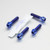 Titanium Pillion Footrest Hanger Bolt Kit Blue