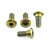 Titanium Pillion Footrest Hanger Bolt Kit Gold