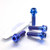 Titanium Pillion Footrest Hanger Bolt Kit DualDrive Blue