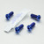 Titanium Pillion Footrest Hanger Bolt Kit Blue