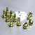 Titanium Quick Release Stud 17mm Allen Key Pack x10 Gold