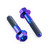 Titanium Radiator Mount Bolt Kit Hex Purple Haze