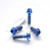 Titanium Rider Footrest Hanger Bolt Kit DualDrive Blue