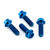 Titanium Rider Footrest Hanger Bolt Kit Blue