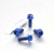 Titanium Rider Footrest Hanger Bolt Kit DualDrive Blue