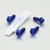 Titanium Rider Footrest Hanger Bolt Kit Race Spec Blue