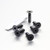 Titanium Rider Footrest Hanger Bolt Kit Black