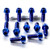 Titanium Rider Footrest Hanger Bolt Kit Blue