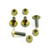 Titanium Screen Kit 4 Bolt with Nylock Nuts Gold