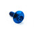 Titanium Flanged Hex Head Bolt M6x(1.00mm)x18mm (16mm O/D) Race Spec Blue