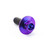 Titanium Flanged Hex Head Bolt M6x(1.00mm)x18mm (16mm O/D) Race Spec Purple Haze