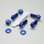 Titanium Subframe Mount Bolt Kit Blue