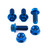 Titanium Subframe Mount Bolt Kit Blue
