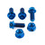 Titanium Subframe Mount Bolt Kit Race Spec Blue