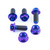 Titanium Subframe Mount Bolt Kit Race Spec Purple Haze