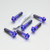 Titanium Top & Bottom Clamp Yoke Pinch Kit Purple Haze