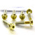Titanium Top & Bottom Clamp Yoke Pinch Kit DualDrive Gold