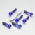 Titanium Top & Bottom Clamp Yoke Pinch Kit Race Spec Purple Haze