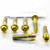 Titanium Top & Bottom Clamp Yoke Pinch Kit Gold
