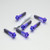 Titanium Top & Bottom Clamp Yoke Pinch Kit Race Spec Purple Haze