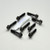 Titanium Top & Bottom Clamp Yoke Pinch Kit DualDrive Black