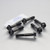 Titanium Top & Bottom Clamp Yoke Pinch Kit Black